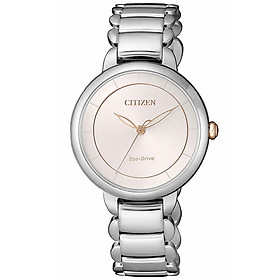 Đồng Hồ Nữ Citizen Dây Thép Không Gỉ EM0676-85X - Mặt Vàng Hồng (Sapphire)