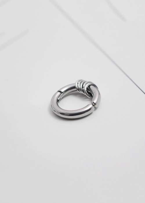 Bộ bông tai kẹp BT326 - Màu bạc
