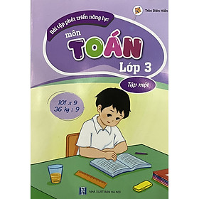 ￼Sách - Bài tập phát triển năng lực môn toán lớp 3 tập một ( cánh diều )
