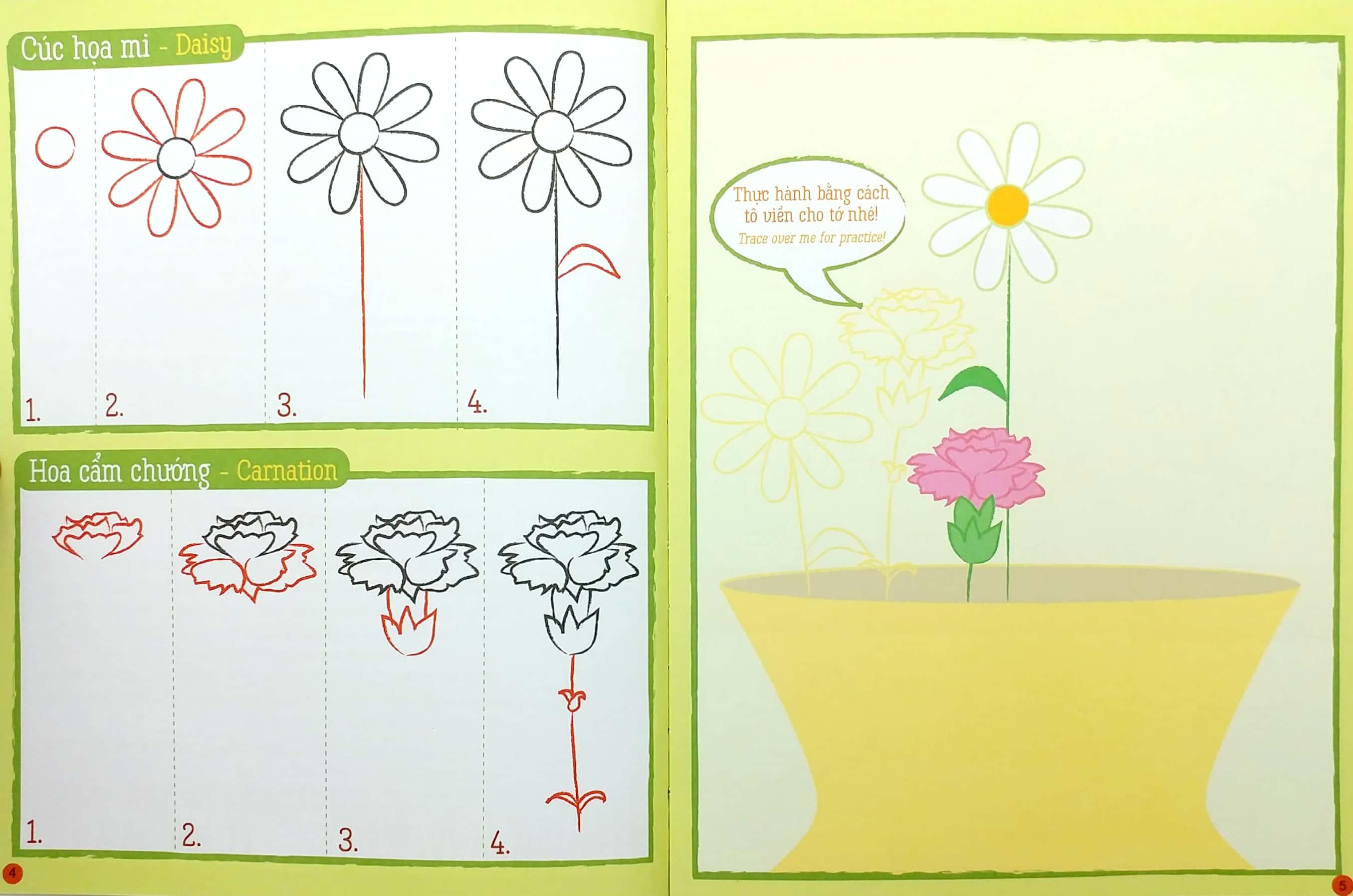 Họa Sĩ Tí Hon - Learn To Draw... Flower Garden! - Nào, Ta Cùng Học Vẽ… Khu Vườn Hoa!