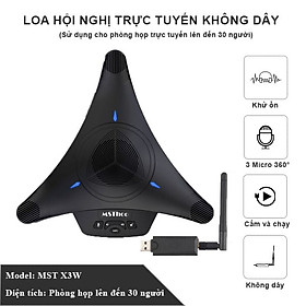 Loa Mic Hội Nghị Trực Tuyến Không Dây MST X3W ( hàng nhập khẩu)