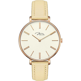 Đồng hồ đeo tay Nữ hiệu JONAS & VERUS X01855-Q3.PPWLY, Máy Pin (Quartz), Kính sapphire chống trầy xước, Dây Da Italy