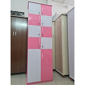 Tủ looker Tundo kết hợp kệ dày dép cho shop ngang 60 cm x cao 2m x sâu 40 cm.