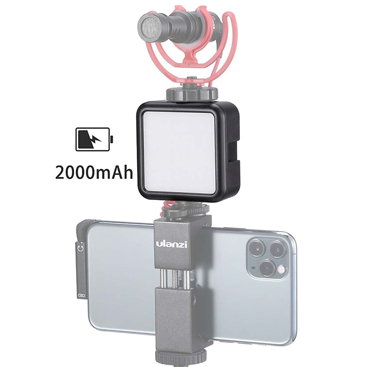 Đèn Led Trợ Sáng Cho Máy Ảnh, Điện thoại Ulanzi VL49 - Hàng Nhập khẩu