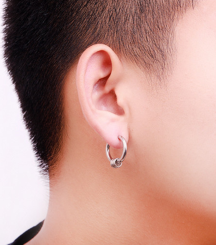 Bộ bông tai kẹp BT326 - Màu bạc