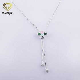 Dây chuyền bạc Ý 925 Huệ Ngân Mặt nhỏ xinh Phong cách Hàn Quốc ZCP150009