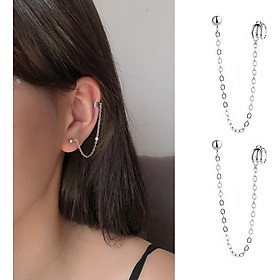 Bông tai tính tế hai điểm đeo thời thượng