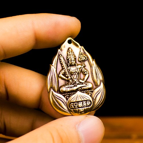 Dây chuyền mặt Phật Bản Mệnh hoa sen bằng đồng - MV02
