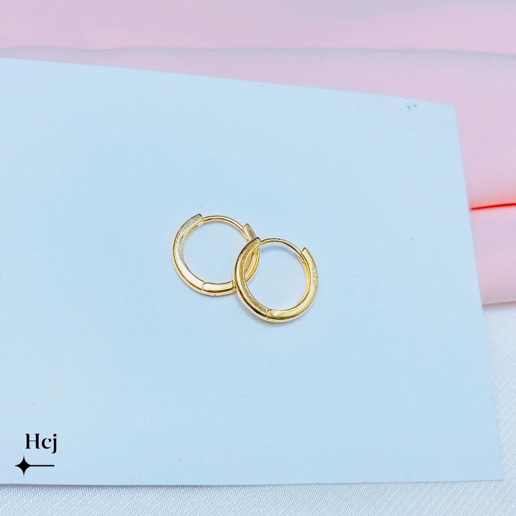 Bông tai bạc thời trang hình chữ X chất liệu bằng bạc MS010x