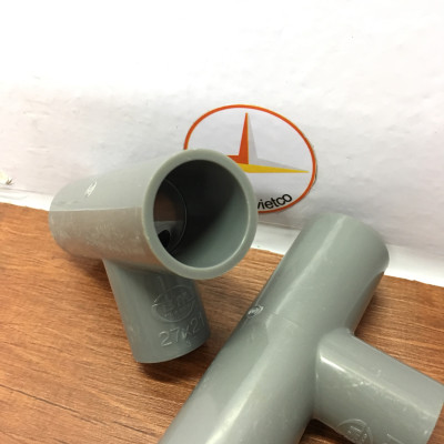 Tê giảm 27 x 21 nhựa PVC Bình Minh_T27x21 (5 cái)