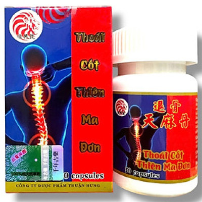 Viên uống Thoái Cốt Thiên Ma Đơn hỗ trợ đau nhức xương khớp, tê bì chân tay, tê mỏi tứ chi, đi lại khó khăn - Mã số 1040