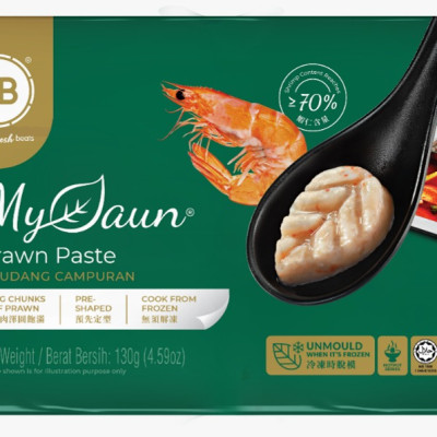 CHẢ TÔM TƯƠI HÌNH CHIẾC LÁ 130G EB MALAYSIA