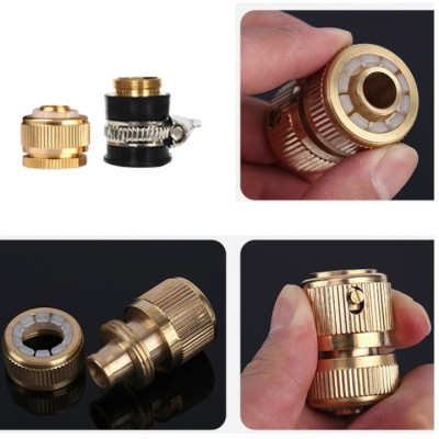 Bộ dây vòi xịt nước rửa xe, tưới cây . tăng áp 3 lần, loại 7m, 10m 206701-2 đầu đồng,cút đồng+ tặng mở chai