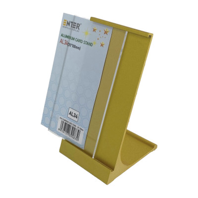 Bảng thông tin để bàn nhôm Enter AL34 55x100mm, Khung thông tin sản phẩm, Khung bảng giá, Kệ trưng bày để bàn