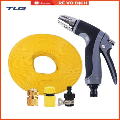 Bộ dây và vòi xịt rửa xe tưới cây tăng áp 7-10M(cút đồng nối 713-1) 206817