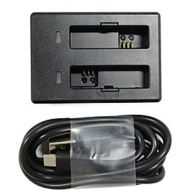 Dock Sạc Pin Đôi Kèm Cáp Cho Camera Hành Trình Sjcam M20 - Hàng Chính Hãng