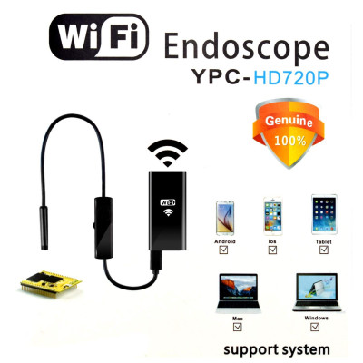 ROGTZ - Camera Nội Soi WiFi Chống Nước HD 1M Len 8mm Chất lượng hình ảnh HD 6LED Kết nối Wifi Tương thích Ios Android Windows Chống nước IP67 Đa mục đích sử dụng Kiểm tra đường ống, thiết bị máy móc, động cơ Sửa chữa bảo dưỡng thiết bị - Hàng Chính Hãng