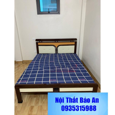 Giường sắt hộp kiểu gỗ nhiều mẫu size từ 1m đến 1m8