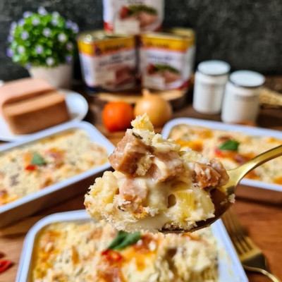Thịt Heo Hộp 40% Giảm Mặn Tulip 340g - Nhập Khẩu Đan Mạch | Tulip Pork Luncheon Meat 40% Less Sodium 340g