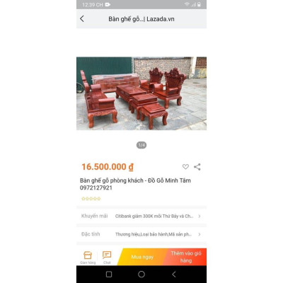 Bộ bàn ghế mẫu hoàng gia cổ điển rất sang trọng - Đồ Gỗ Bình Long 0388639288