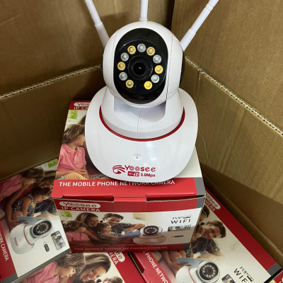Camera Wifi Trong Nhà Yoosee 3Mpx Full HD, 3 Râu 11 Đèn Hồng Ngoại, Xoay 360 độ , Đàm Thoại 2 Chiều, Cảm Biến Báo Động – Hàng nhập khẩu