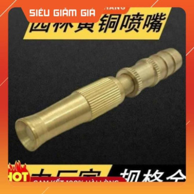 Đầu vòi xịt tăng áp mini Đầu vòi tăng áp đa năng bằng đồng tưới cây rửa xe cực mạnh 206587 tặng đai