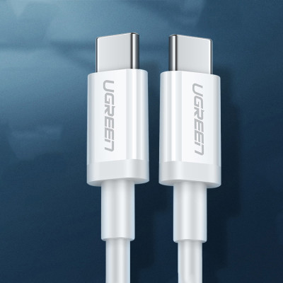 Cáp USB Type C to USB Type C kết nối sạc, truyền dữ liệu chính hãng Ugreen 60518 dài 1m
