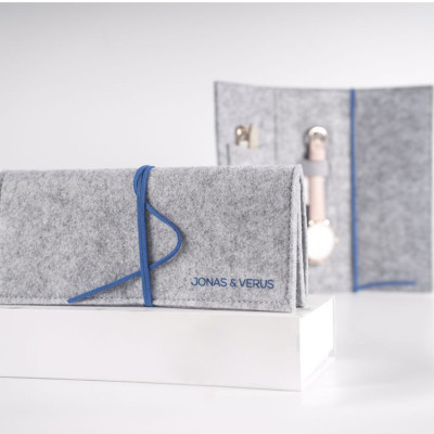 Đồng hồ Nam hiệu Jonas & Verus R40.10.BBLB, Máy Pin (Quartz), Kính sapphire chống trầy xước, Dây da Italy