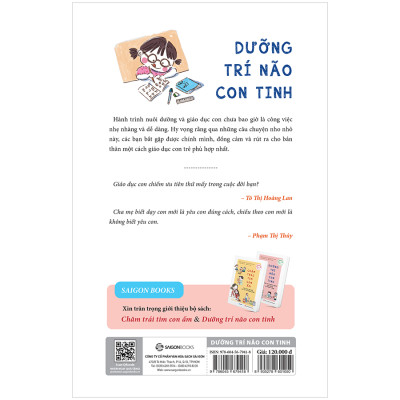 Sách nuôi dạy trẻ dúng cách: Dưỡng Trí Não Con Tinh (SGB)