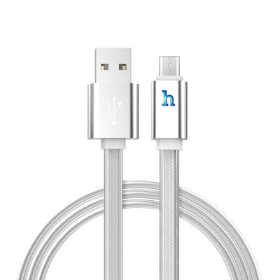 Cáp Sạc Hoco UPL12 Plus Micro USB (dòng máy Oppo F7, Xiaomi Redmi Note 5,Samsung A7...)  Sạc Nhanh 1,2m - Giao Màu Ngẫu Nhiên - Hàng Nhập Khẩu