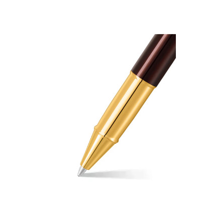 Bút Bi Nước Sheaffer 100 PVD MÀU NÂU CÀ PHÊ VIỀN VÀNG