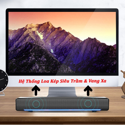 Loa Máy Tính Doron V-196 - Âm Thanh Siêu Trầm 4D, Bass Êm - Hàng Chính Hãng