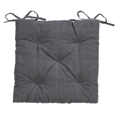 Đệm ngồi | JYSK Hvitlyng | cotton/polyester | xám | R40xD40xC4cm
