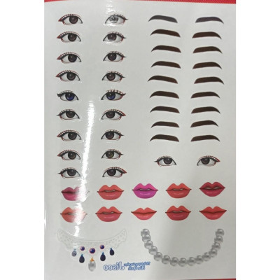 Sách - Trang Điểm Thần Tượng Âm Nhạc Hàn Quốc - Jisoo - Thỏa Súc Sáng Tạo Cùng Sticker Trong Suốt - Minh Thắng
