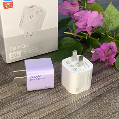 Củ sạc nhanh ip chuẩn PD 20W Rockspace T86 ổn định không nóng hàng chính hãng bảo hành 12 tháng bảo hành 1 đổi 1