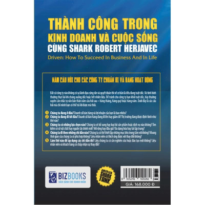Sách - Thành Công Trong Kinh Doanh Và Cuộc Sống Cùng Shark Robert Herjavec - MCBooks