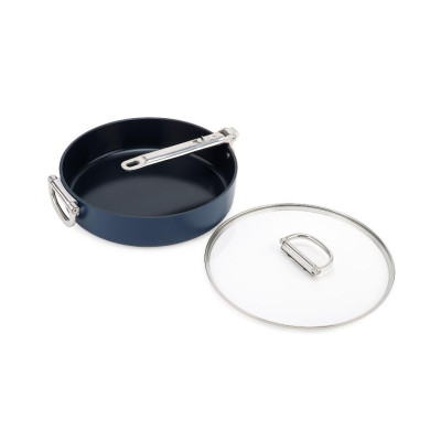 Chảo chiên chống dính ceramic cao cấp Joseph Joseph Space 28cm lòng sâu có nắp 010633, tay cầm gấp gọn tiện dụng