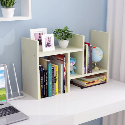 Kệ Sách Gỗ Để Bàn Lắp Ghép 6 Thanh - Hàng chính hãng