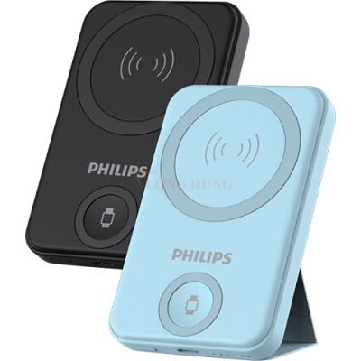 Sạc dự phòng từ tính không dây Philips Magnetic Wireless Power Bank PD20W 10000mAh DLP9535 - Hàng chính hãng