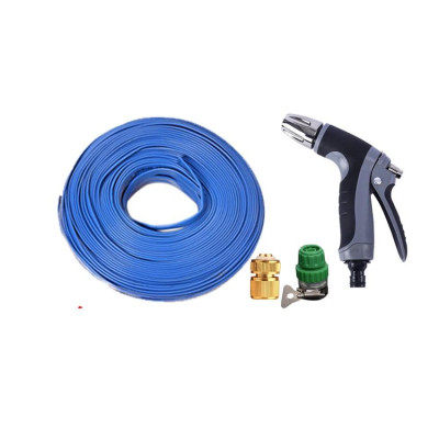 Bộ dây vòi xịt nước rửa xe,tưới cây tăng áp 3 lần 10m (cút đồng nối nhựa xanh) 206817
