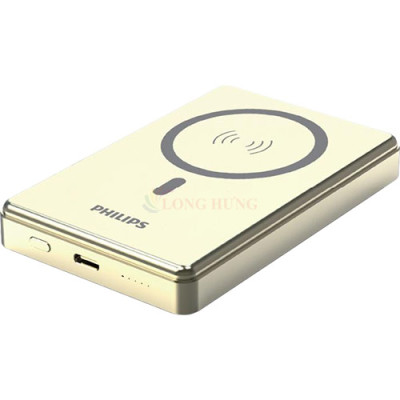 Sạc dự phòng từ tính không dây Philips Magnetic Wireless 10000mAh DLP3920 - Hàng chính hãng