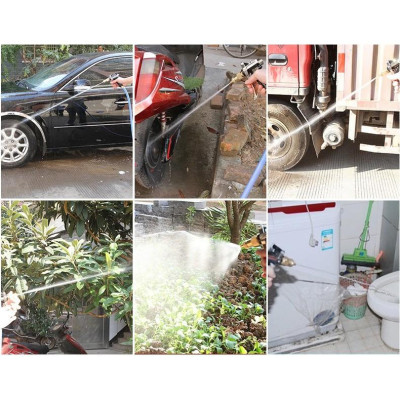 Bộ dây vòi xịt nước rửa xe, tưới cây . tăng áp 3 lần, loại 3m, 5m 206236Uđầu đồng, cút đồng+ tặng túi đựng bút
