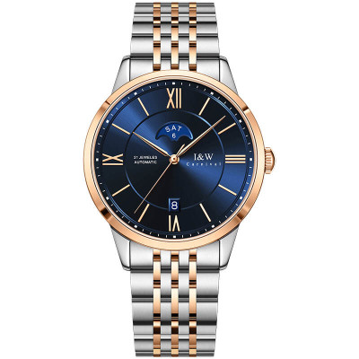 Đồng hồ nam chính hãng IW CARNIVAL IW528G-5 Kính sapphire ,chống xước,Chống nước ,Bảo hành 24 tháng,Máy cơ (Automatic),Dây da Kim loại Thép không gỉ 316L