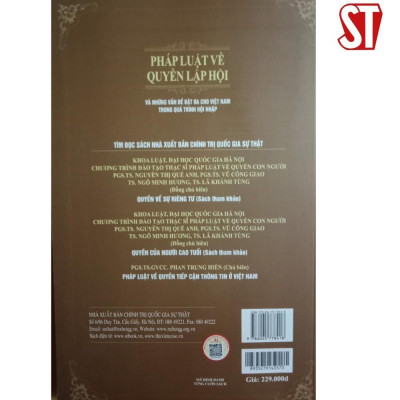 Sách - Pháp Luật Về Quyền Lập Hội & Những Vấn Đề Đặt Ra Cho Việt Nam Trong Quá Trình Hội Nhập - NXB Chính Trị Quốc Gia