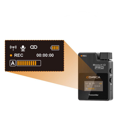 Comica BoomX-D Pro D1 / Pro D2 - Micro Không Dây 2.4G, Bộ Nhớ Trong 8GB, Phạm Vi 100m Dùng Cho Máy Ảnh, Điện Thoại, Laptop - Hàng Chính Hãng
