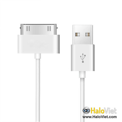 Dây cáp sạc cho iPhone 3G / 3GS / 4 / 4S, iPad 1 / 2 / 3 chất lượng cao dài 1m - Hàng Chính Hãng