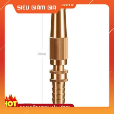 Đầu vòi xịt tăng áp mini Đầu vòi tăng áp đa năng bằng đồng tưới cây rửa xe cực mạnh 206587 tặng đai