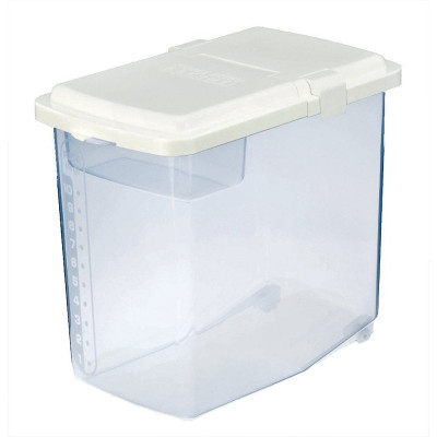 Combo  01 Thùng đựng gạo Inomata cao cấp 10kg (kèm ca đong) + 01 Muôi xới cơm Ion bạc kháng khuẩn, chống dính Nakaya  - Made in Japan