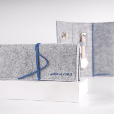 Đồng hồ Nam hiệu Jonas & Verus R40.10.BBLZ, Máy Pin (Quartz), Kính sapphire chống trầy xước, Dây da Italy