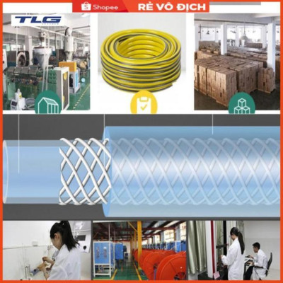 Bộ dây và vòi xịt tăng áp lực nước,rửa xe, tưới cây 3-5m (cút nhựa nối đồng nhựa) 206843
